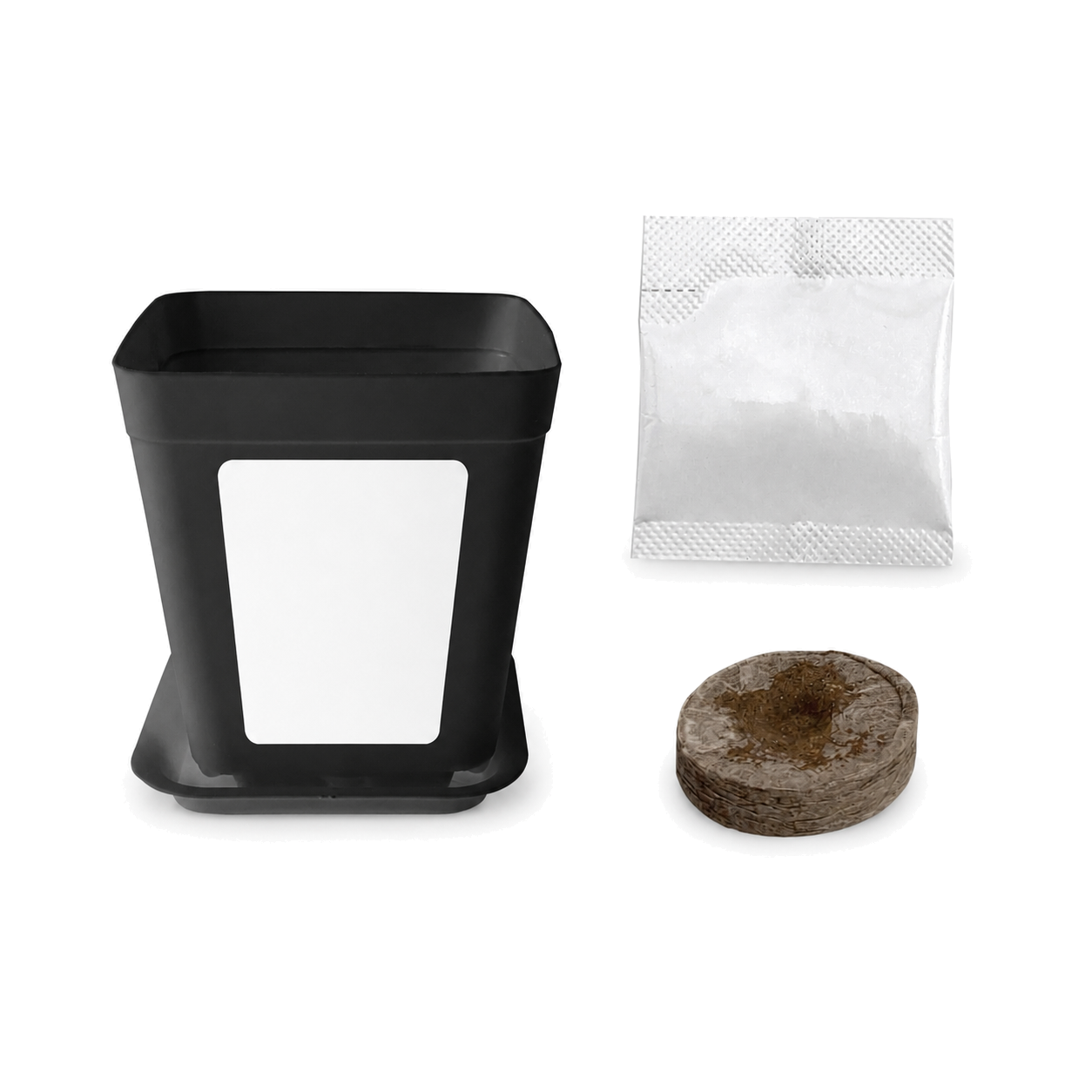 Compact Planter Gift Kit with Seed Packet and Soil Pellet