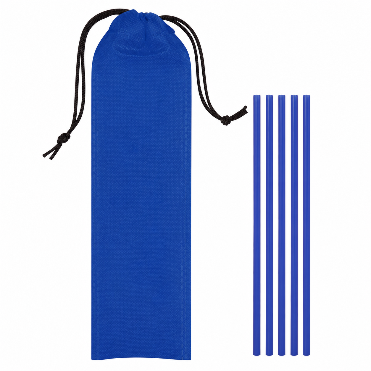Five-Piece Travel Straw Set with Pouch