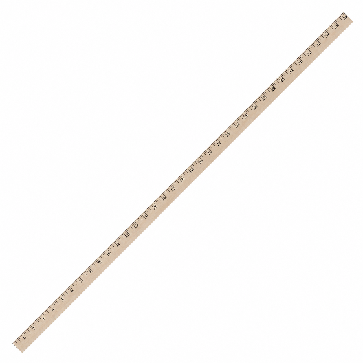 Natural Finish Wooden Yardstick