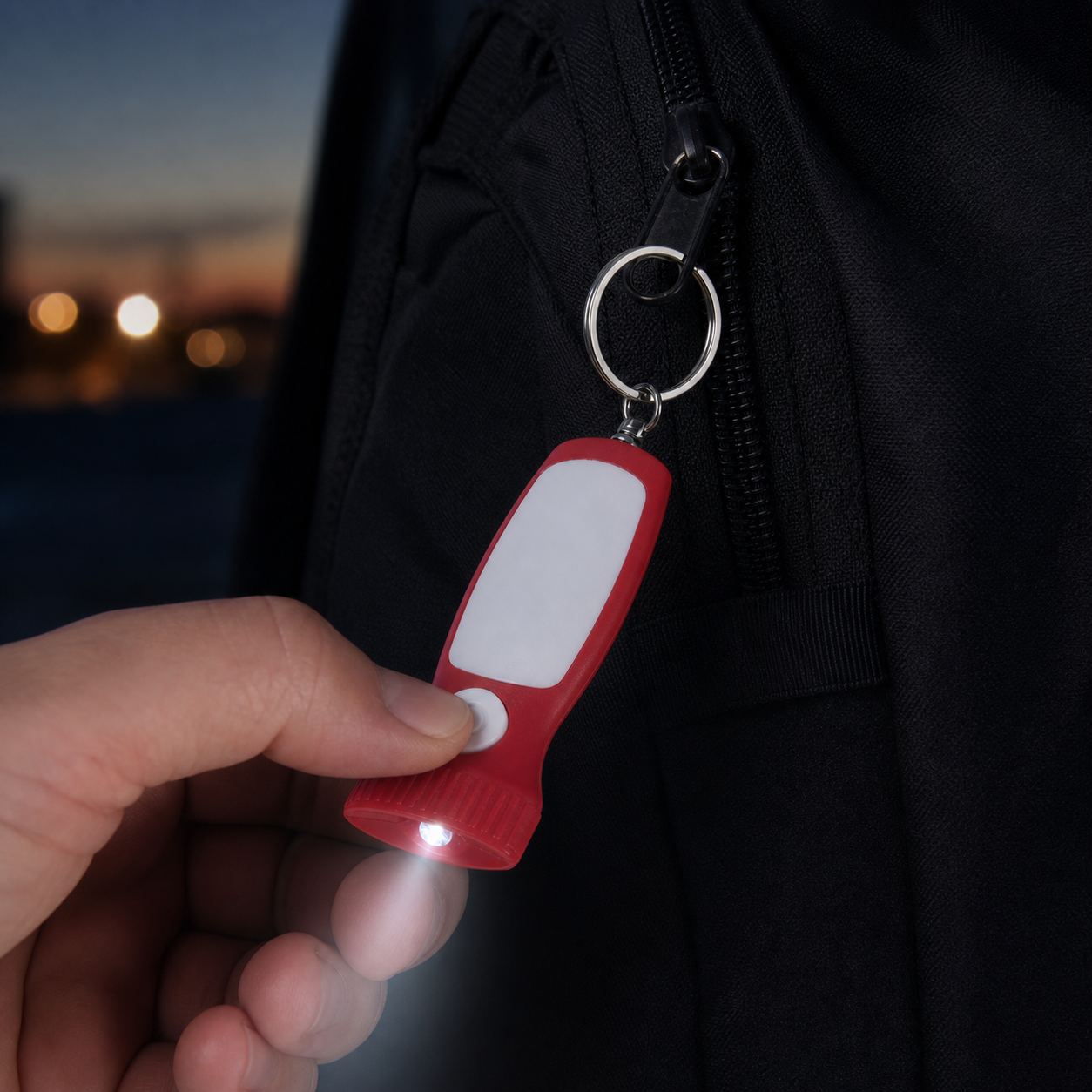 Slim LED Key Light with Split Ring lifestyle