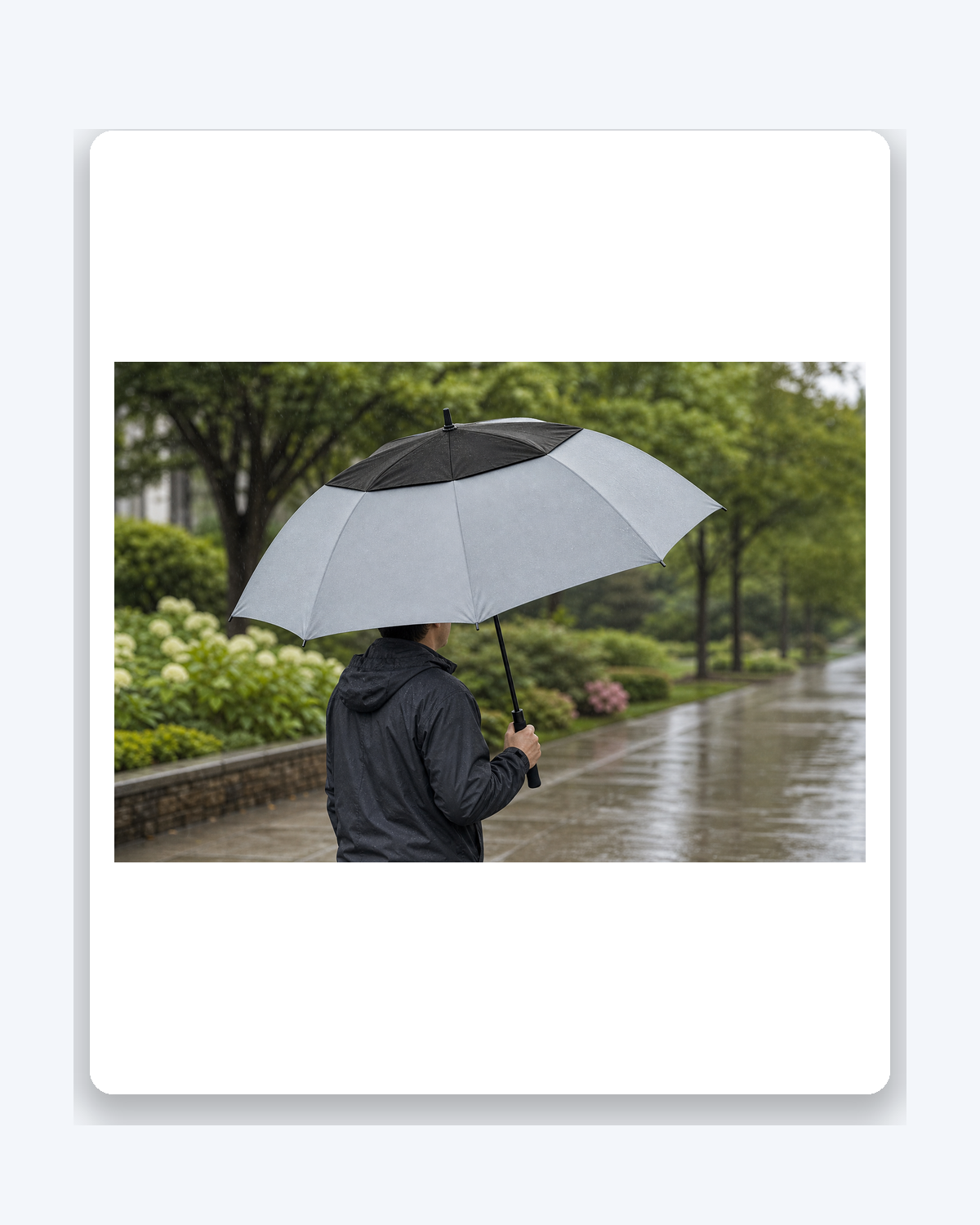 60 in Vented rPET Umbrella with EVA Handle social_centered