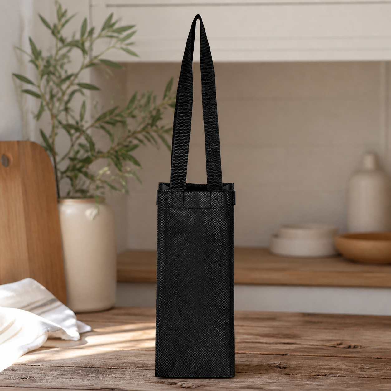 rPET Non-Woven Wine Tote lifestyle