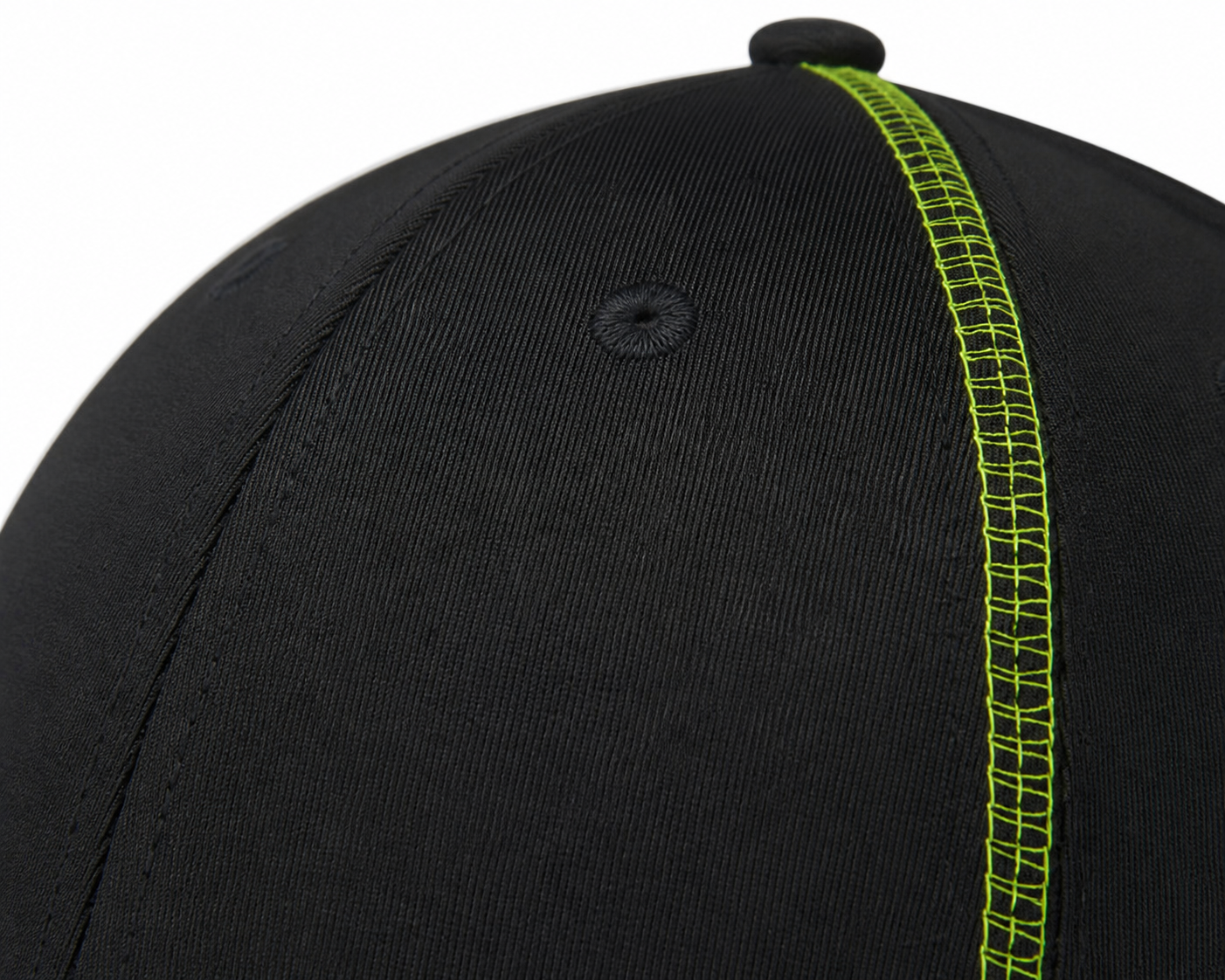 Contrast-Stitch Structured Cap detail_01