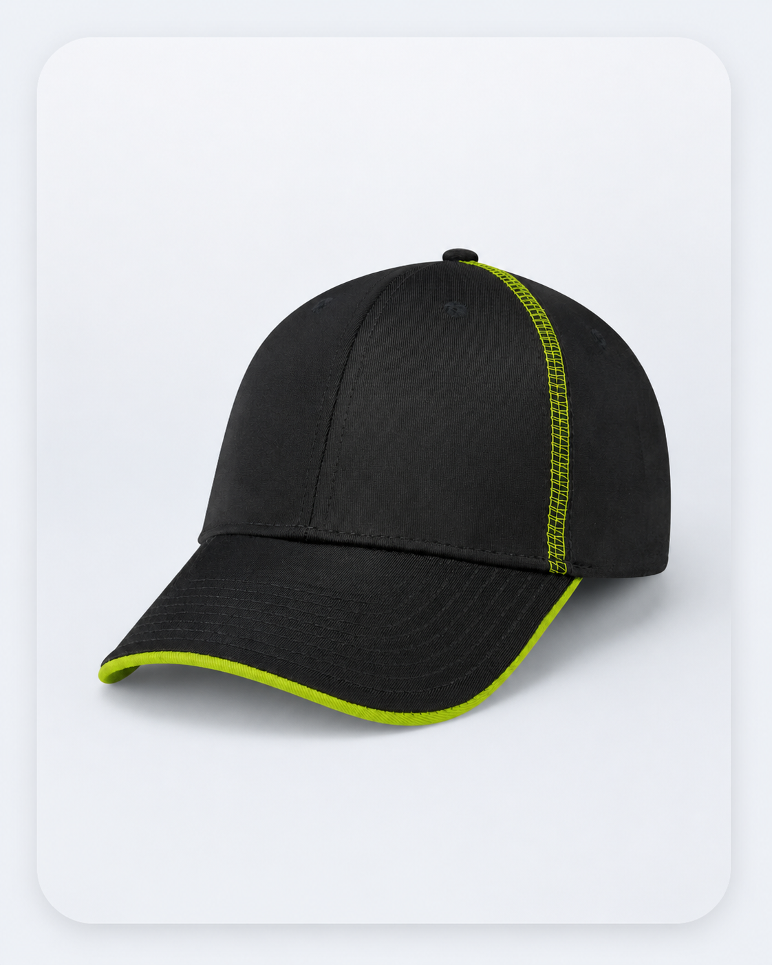 Contrast-Stitch Structured Cap social_centered