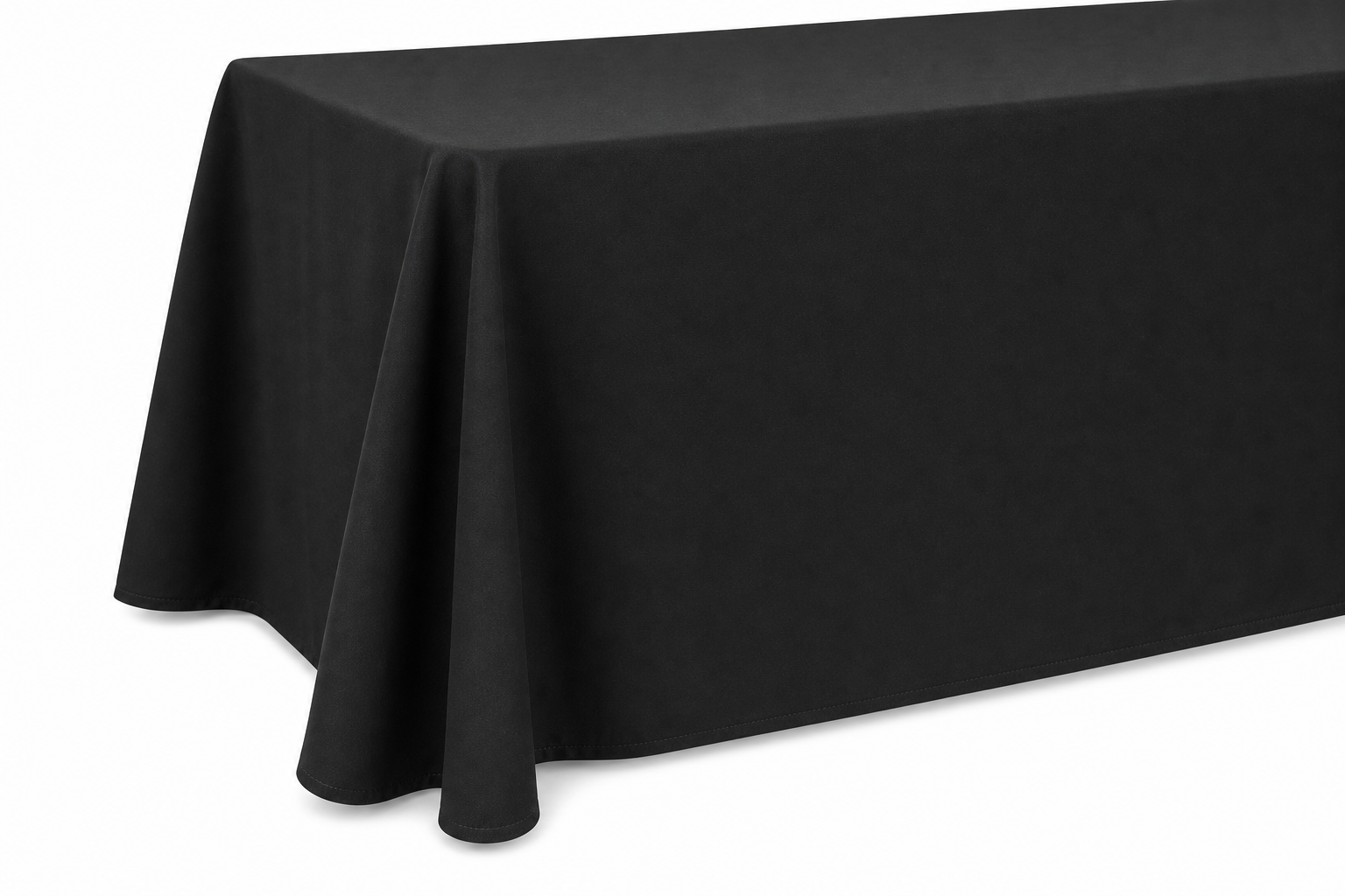 Open-Back 8 ft Table Cover with Three-Side Drape detail_02