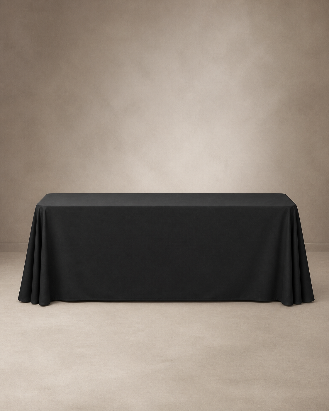 Open-Back 8 ft Table Cover with Three-Side Drape social_centered
